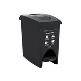 Basurera pedal 10 lt negra no aprovechable 4-1042556