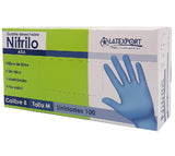 Guante nitrilo azul calibre 8 x 100 talla m