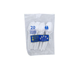 Cuchara desechable pequeña blanca x 20