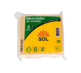 Mezclador madera redondo bambu x 500