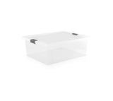 Caja organizadora con broche 37 lt nat/gri 4-1040510