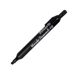 Marcador permanente pelikan 418 negro punta biselada