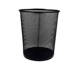 Papelera para piso metalica malla negra