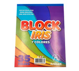 Block iris carta x 35 h 60 g colores surtidos