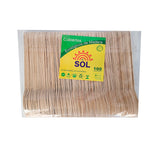 Cuchara grande de madera x 100