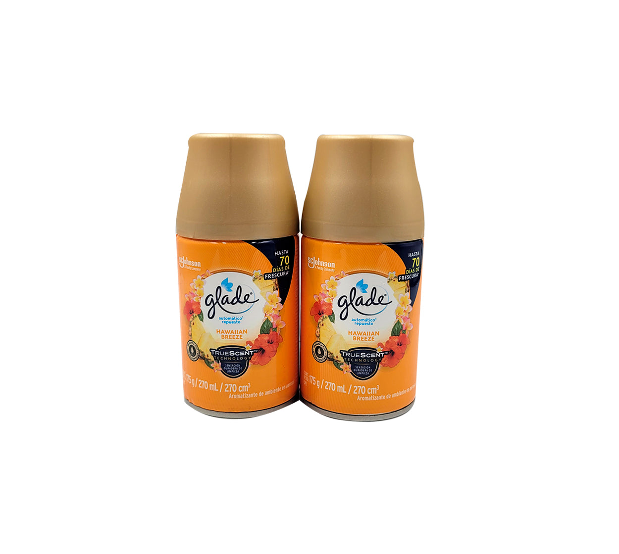 Ambientador repuesto glade automatico x 2 hawaiian bre