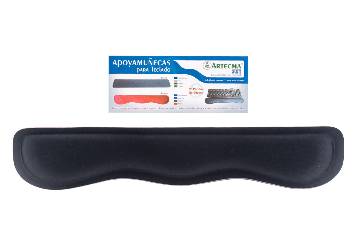 Descansamuñecas para teclado jersey negro artecma 1073
