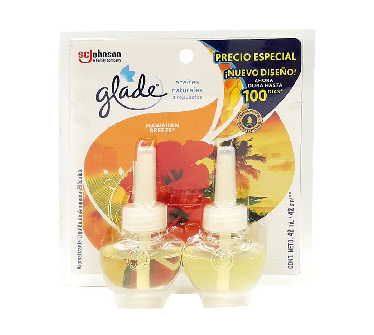 Ambientador aceite repuesto x 2 hawaiian glade