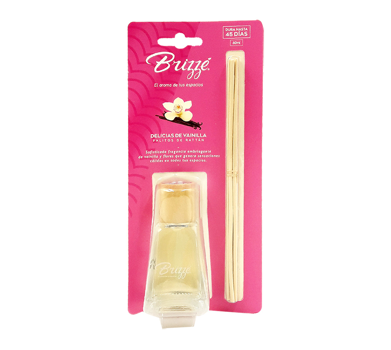 Ambientador palitos rattan x 60 ml brizze vainilla