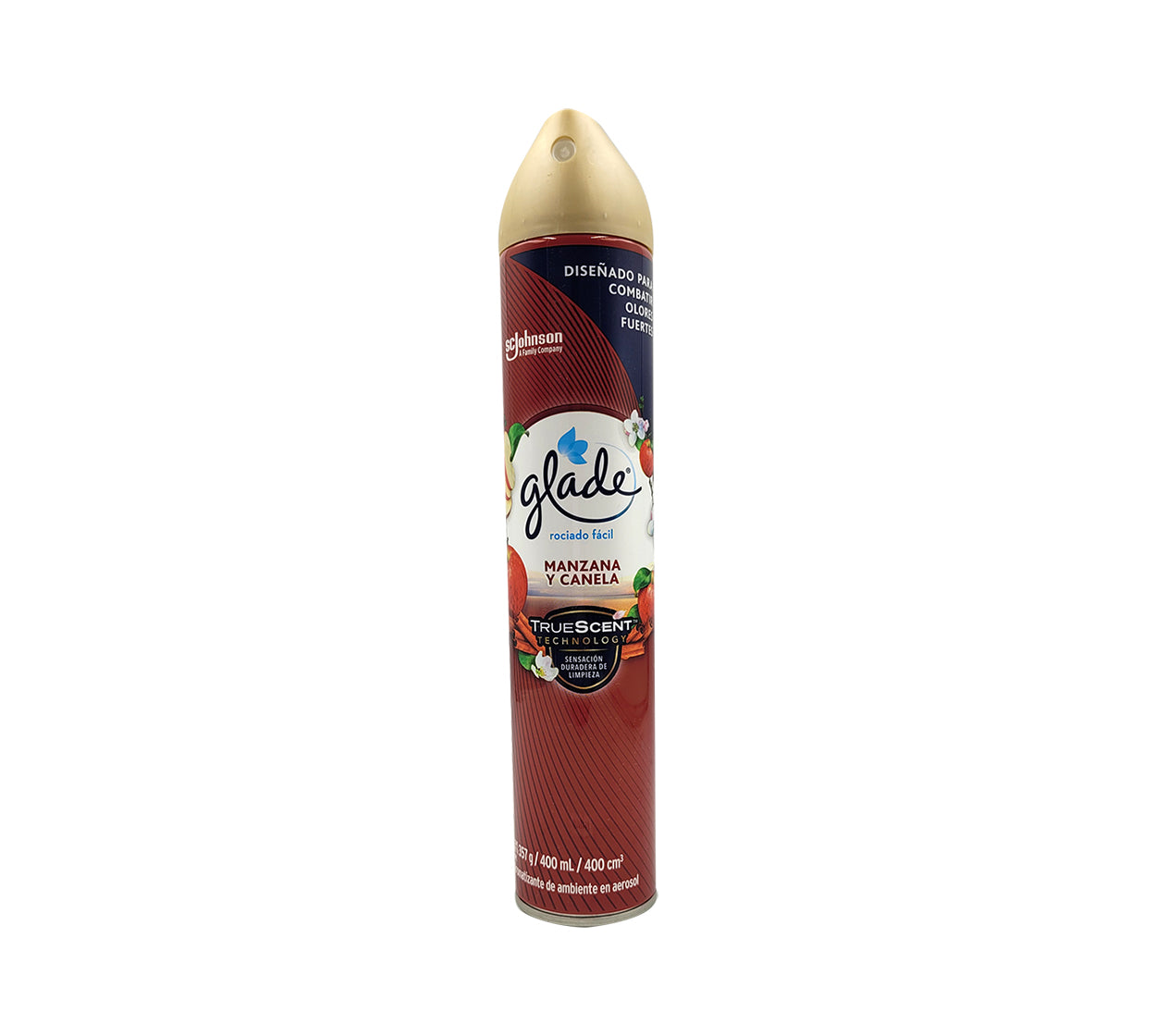 Ambientador spray x 400 ml manzana canela glade