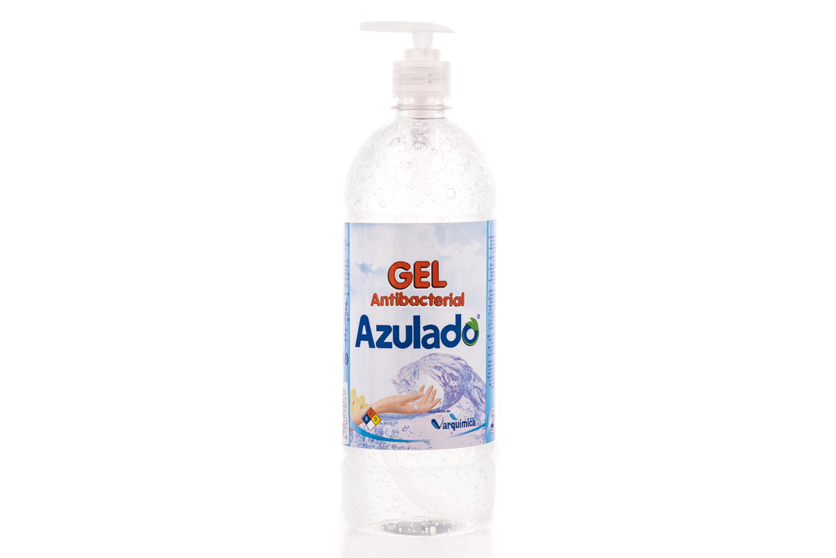 Gel antibacterial azulado x 1000 ml con val.