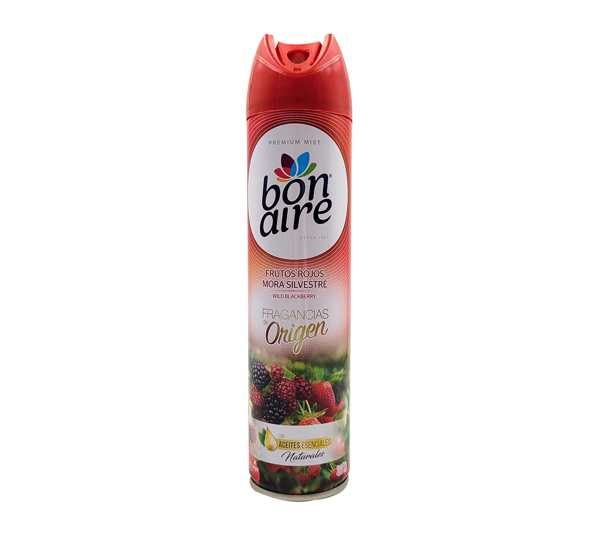 Ambientador spray bonaire x 400 ml frutos rojos mora s