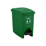 Basurera pedal 10 lt verde organico aprovechable 4-1042555