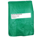 Bolsa basura 65x90 cm verde x 12 calibre 0.8