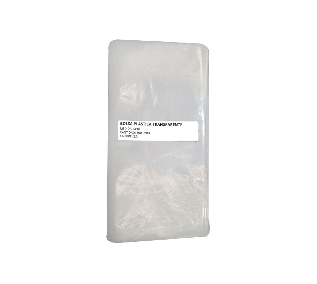 Bolsa plastica transparente 5x10 x 100 calibre 2 para monedas