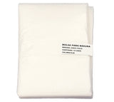 Bolsa plastica transparente 24x31 x 12 calibre 0.65 (60x77.5cm)