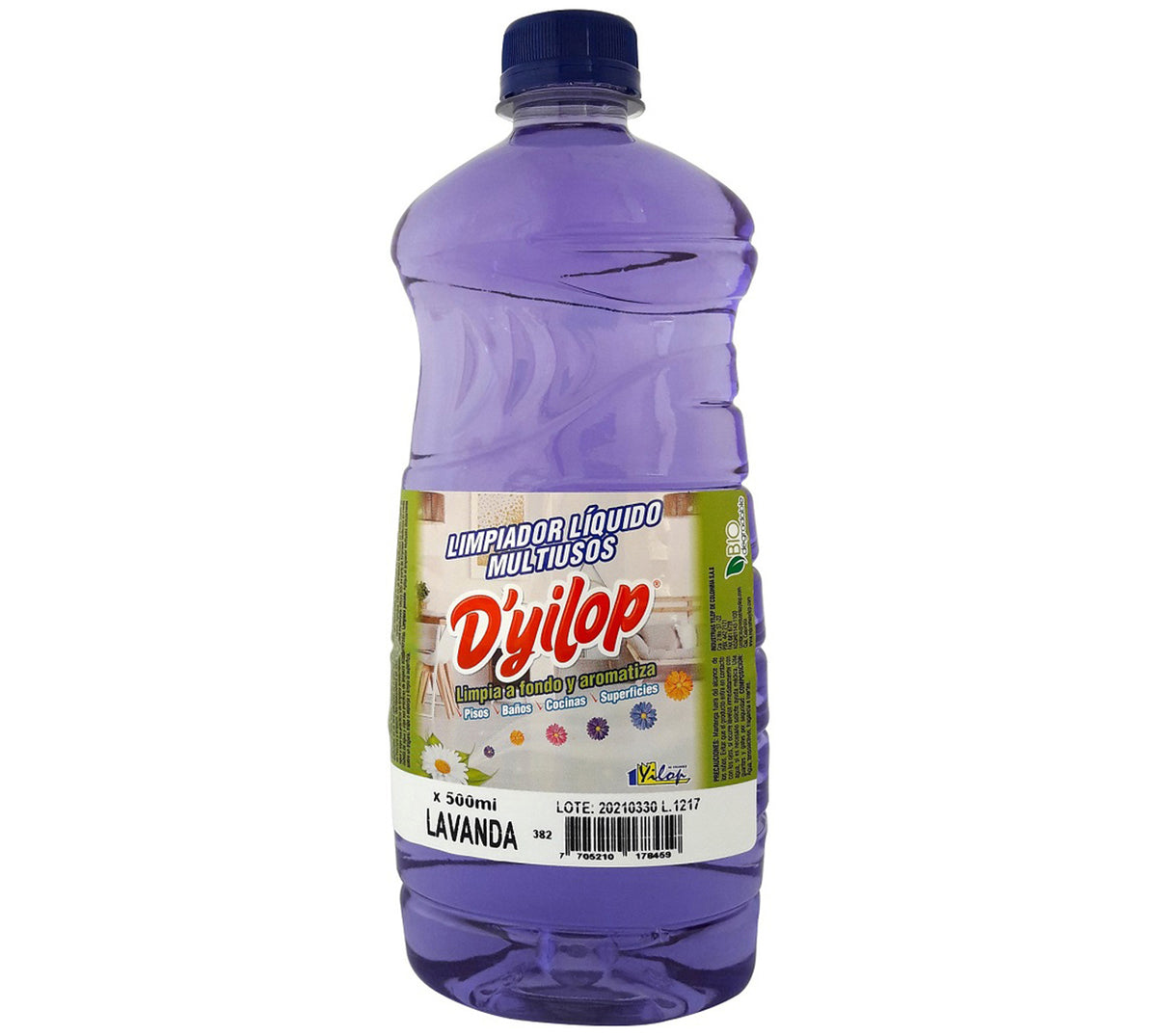 Limpiador multiuso liquido aromas yilop x 500 ml