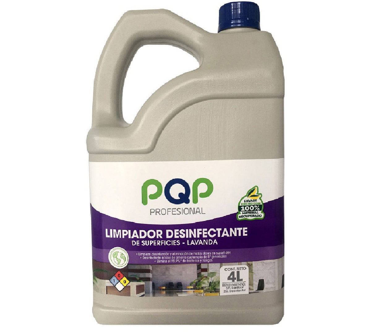 Limpiador multiusos desinfectante pqp profesional lavanda x 4000 ml