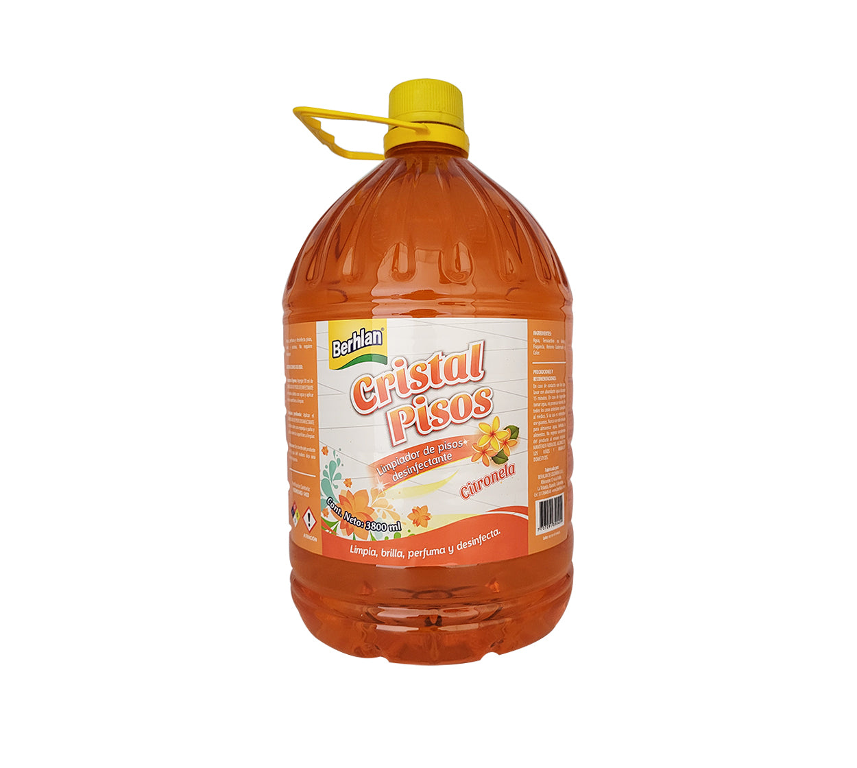 Cristalpisos liquido berhlan citronela x 3800 ml