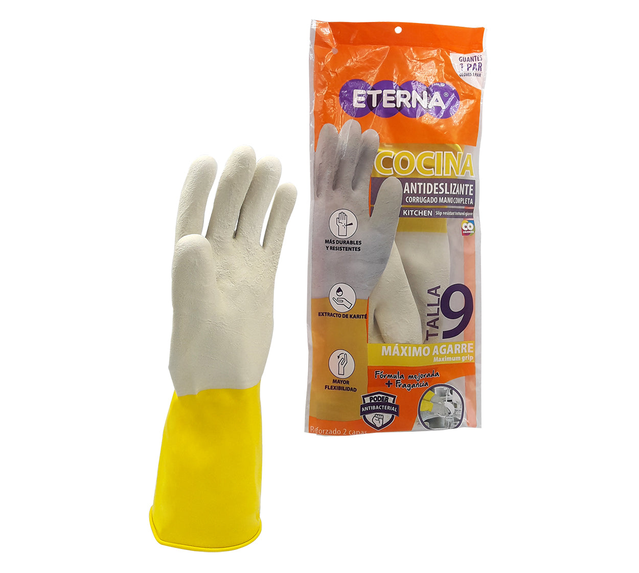 Guante antideslizante eterna talla 9