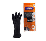 Guante industrial calibre 25 eterna negro talla 9