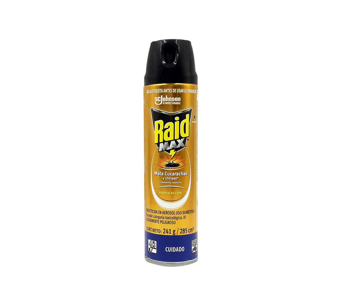 Insecticida raid mata cucarachas 285 ml