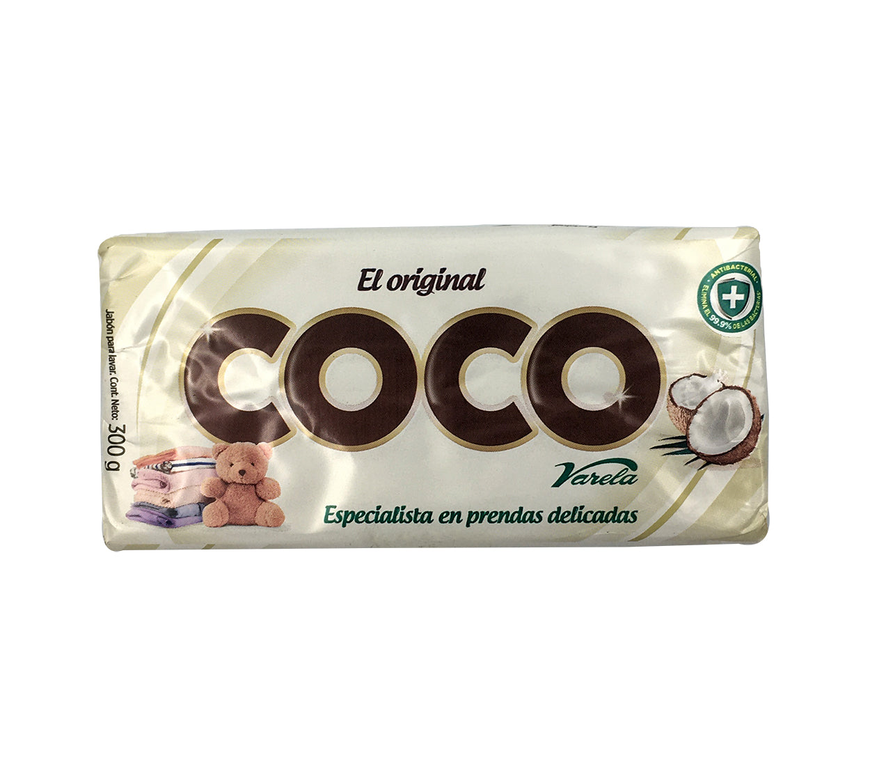 Jabon en barra coco x 300 g