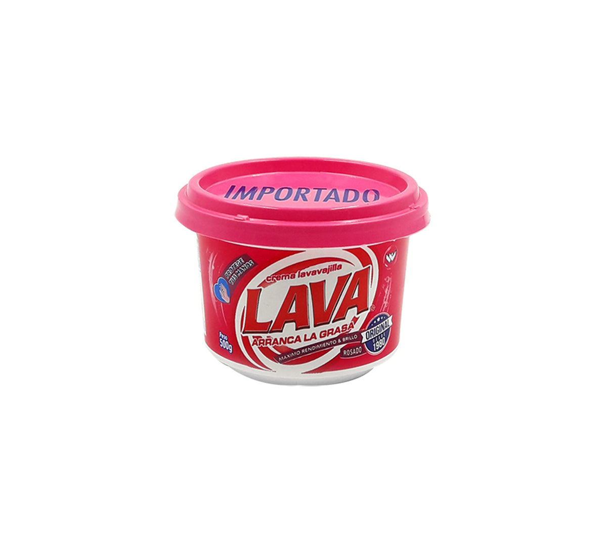 Lavaloza crema lava verde/rosado x 450 g