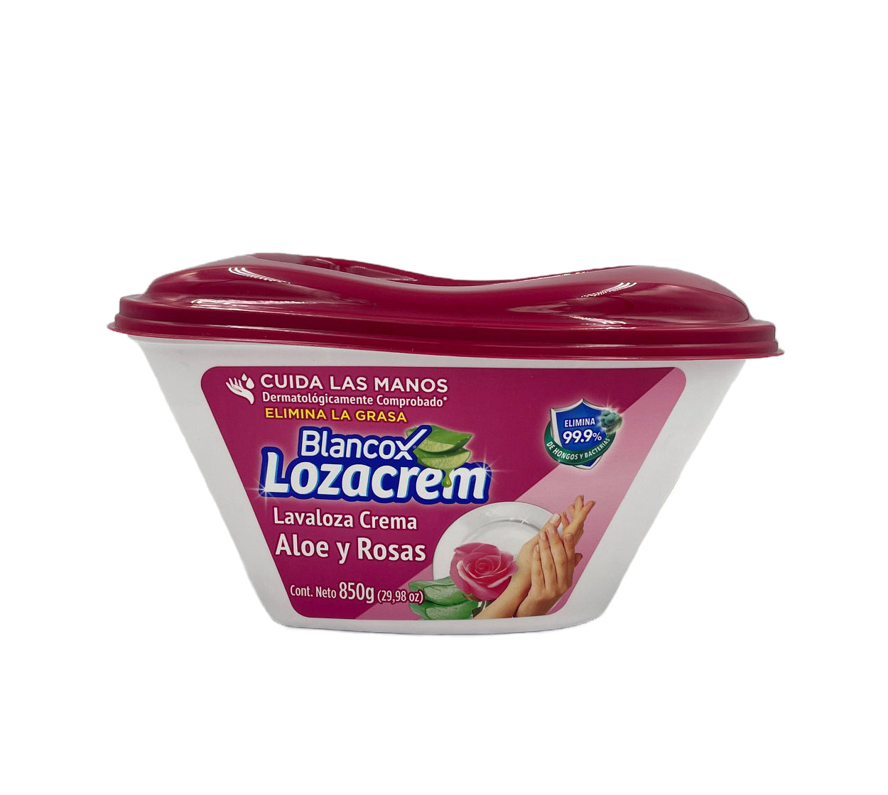 Lavaloza crema lozacrem aloe y rosas x 850 g
