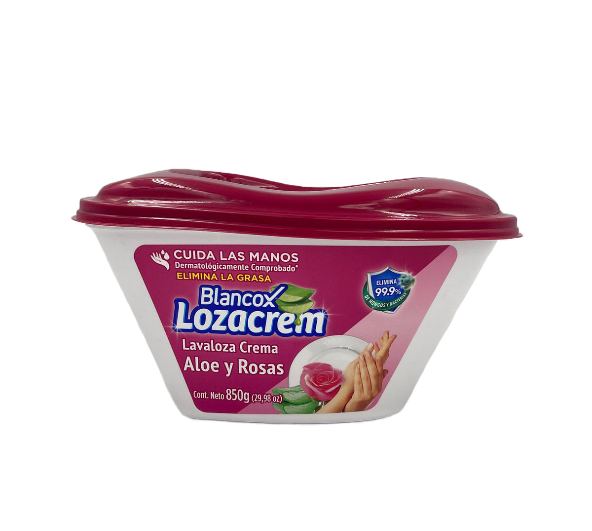 Lavaloza crema lozacrem aloe y rosas x 850 g