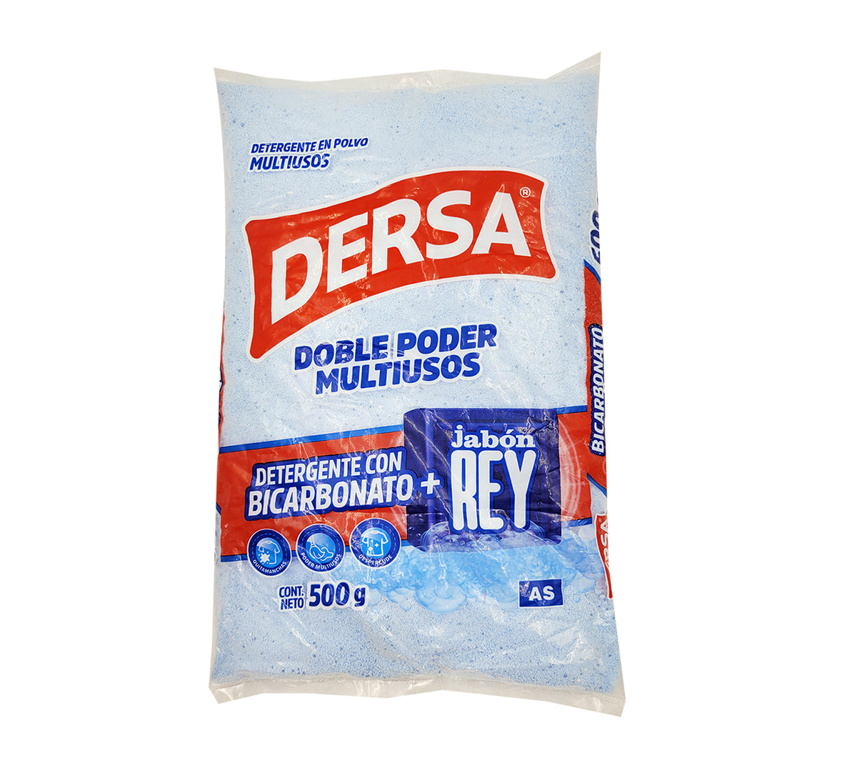 Detergente en polvo dersa bicarbonato/rey x 500 g