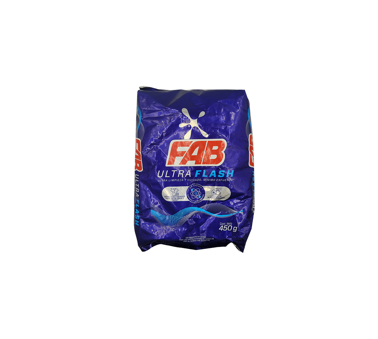 Detergente en polvo fab lavado per/ultraf x 450g