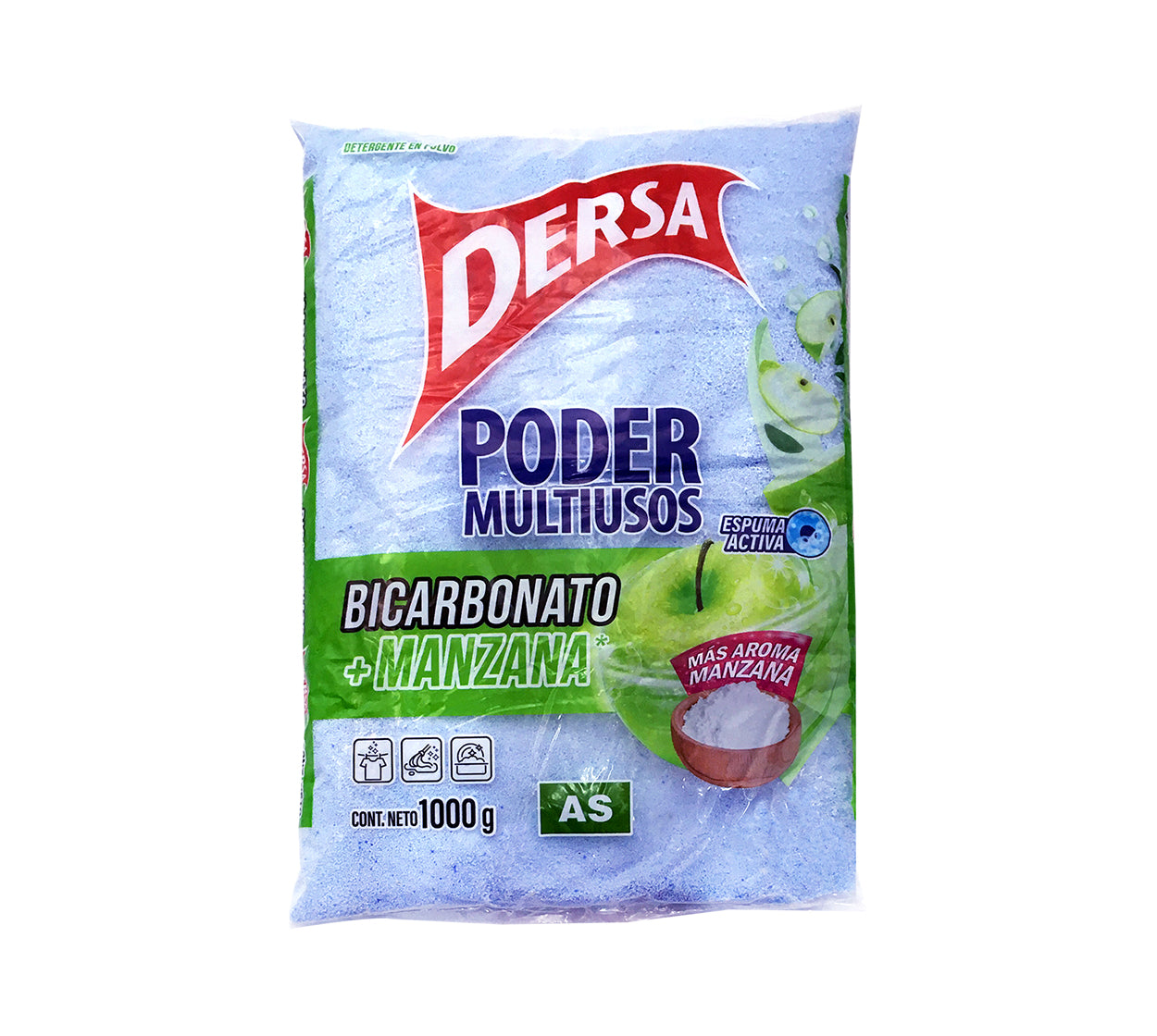 Detergente en polvo dersa bicarb.manzana x 1000 g