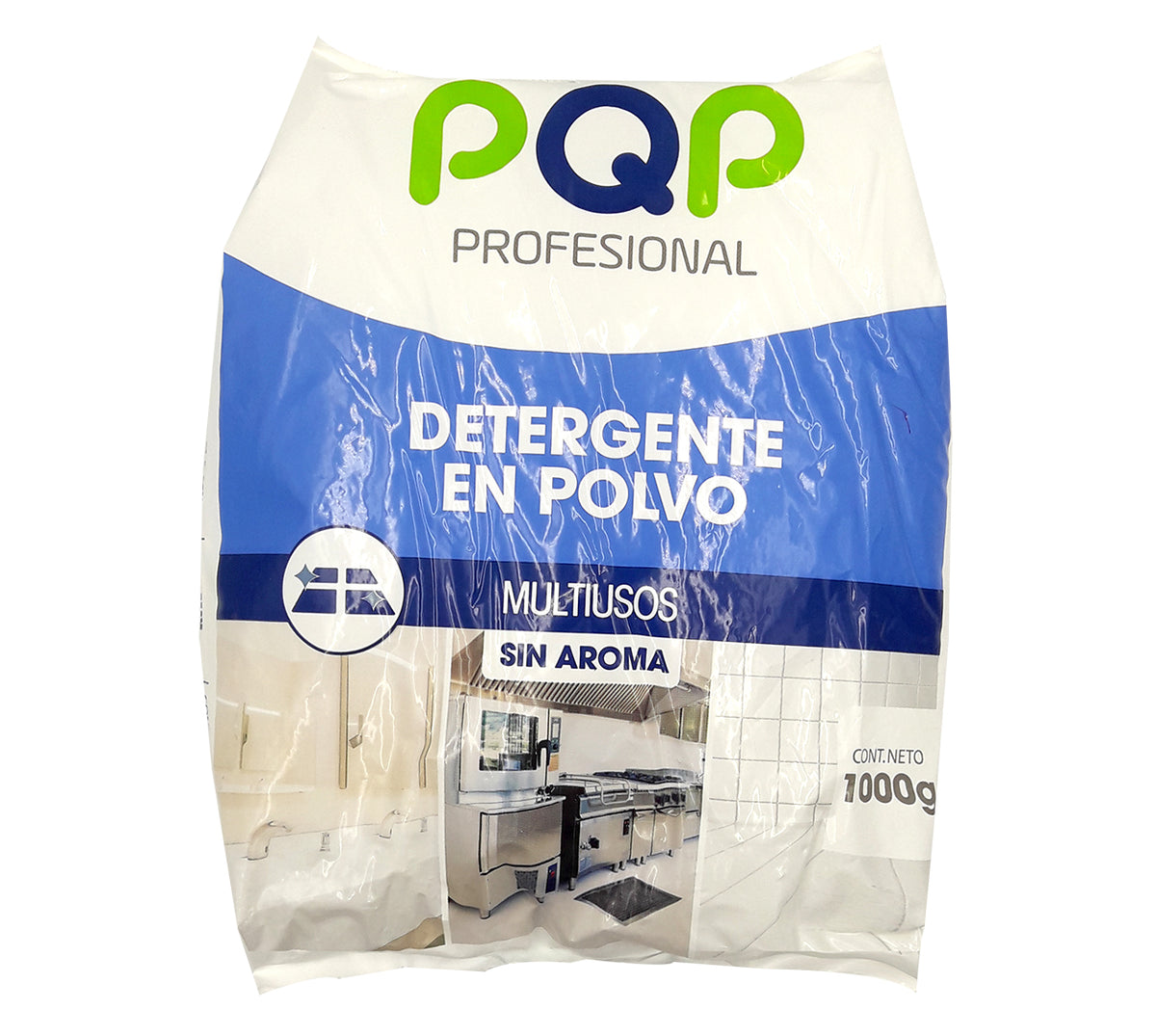 Detergente en polvo profesional multiusos sin aroma pqp 6 x 1000 g