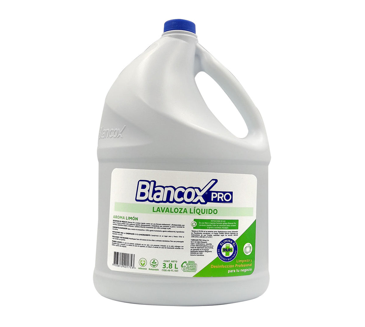 Lavaloza liquido blancox pro limon x 3800 ml