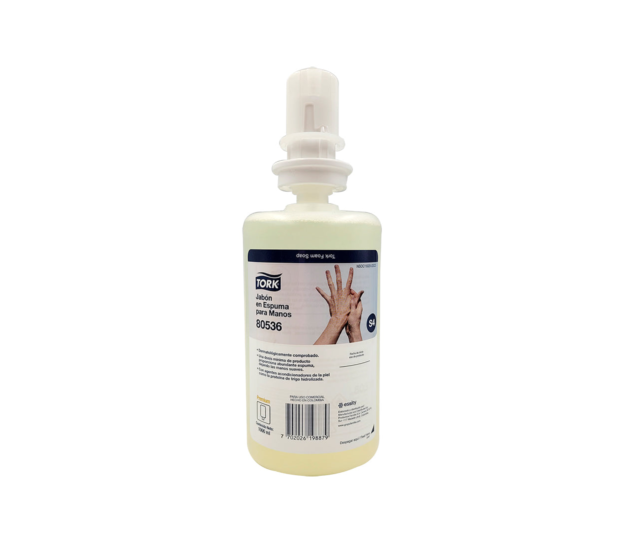 Jabon manos espuma suave 80530 x1000 ml familia/tork