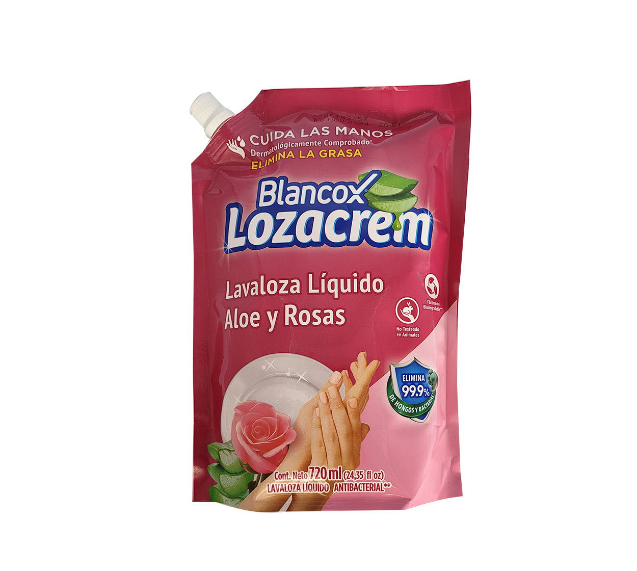 Lavaloza liquido lozacrem aloe doypack x 720 ml
