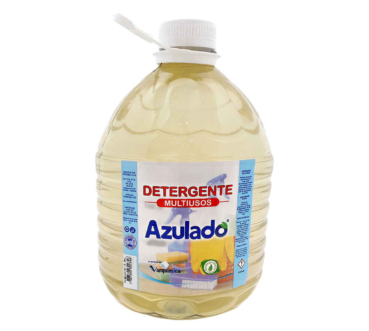 Detergente liquido multiusos neutro azulado x 3800 ml