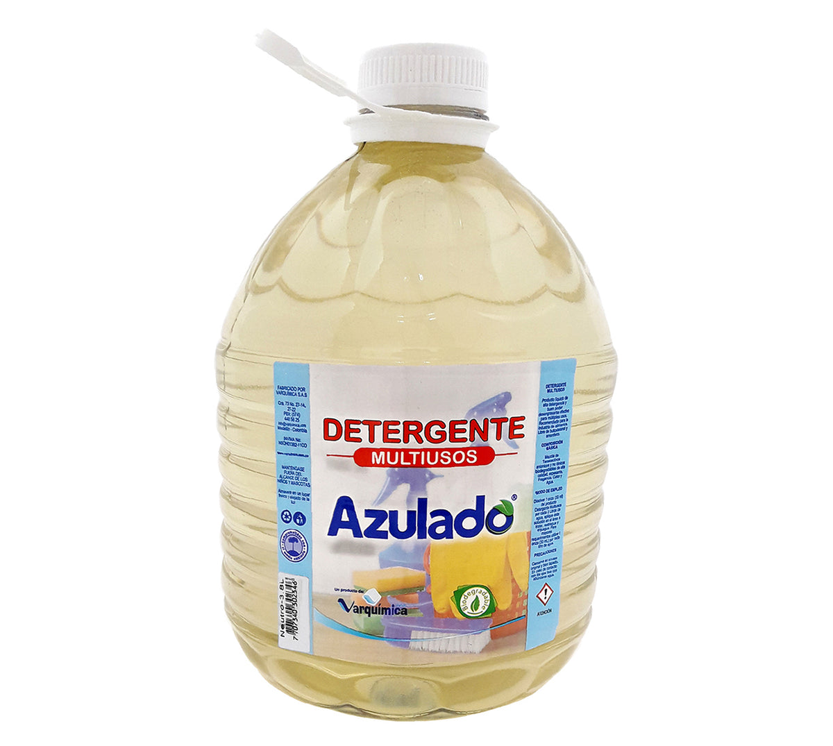 Detergente liquido multiusos neutro azulado x 3800 ml