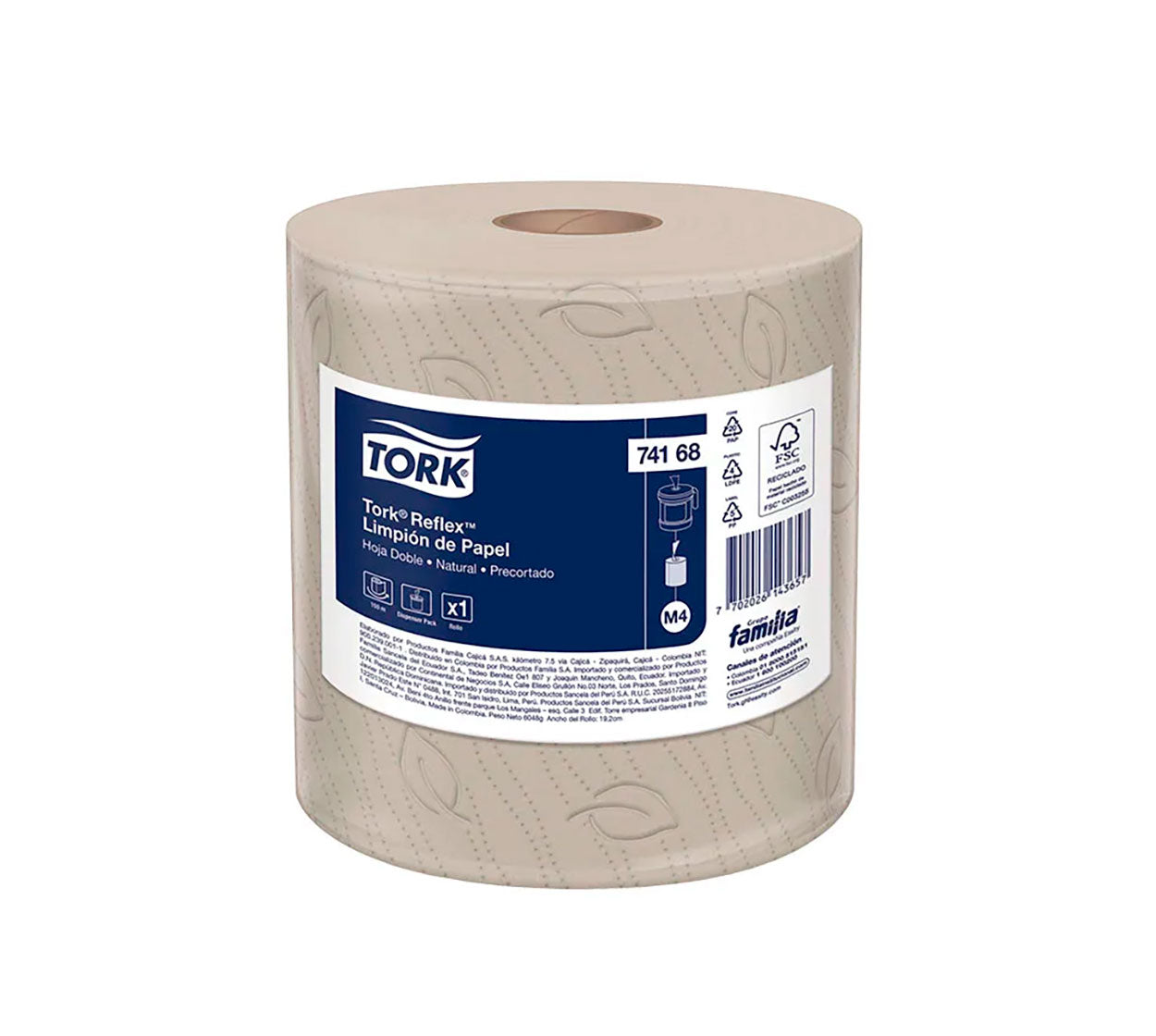 Limpion industrial rollo 74168 x 1x150 mt natural 2h familia/tork