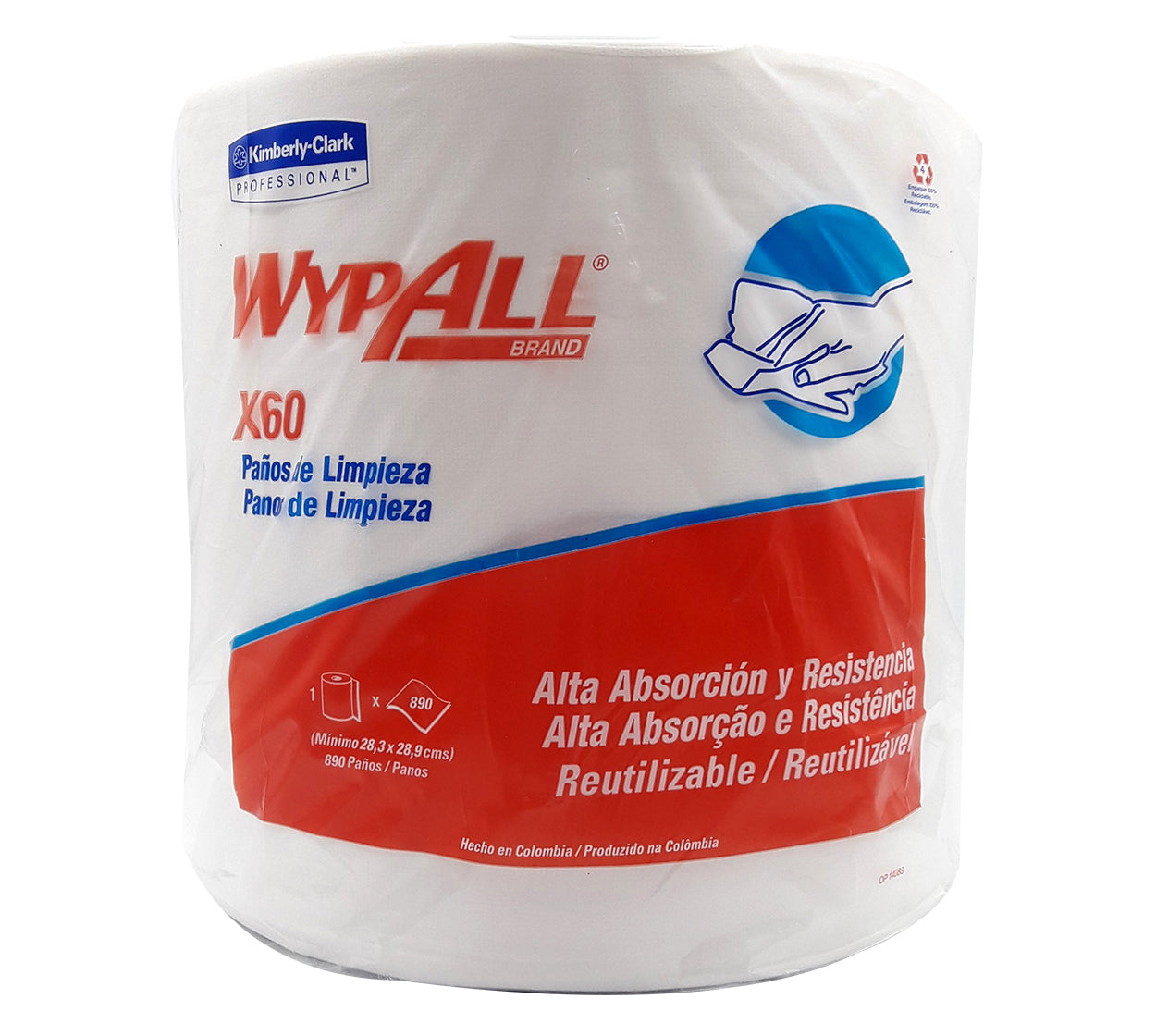Limpion wypall x-60 3063 x 890 hojas blanco kimberly