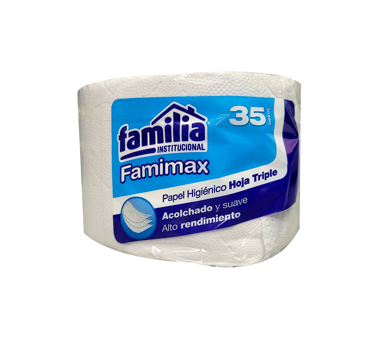 Papel higienico normal 201763 x 1x35 mt blanco 3h familia/tork