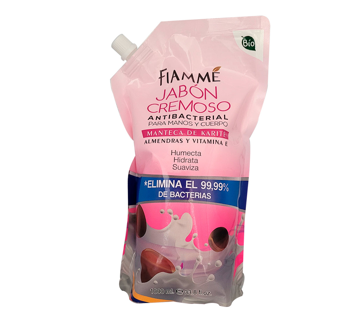 Jabon liquido manos fiamme doypack almendras x 1000 ml