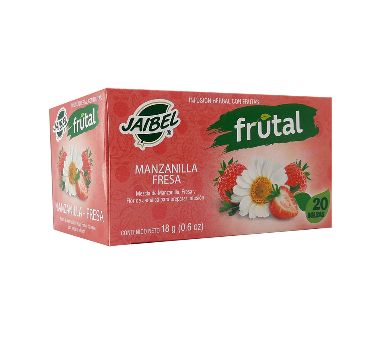 Aromatica jaibel fresa-manzanilla x 20 bolsas
