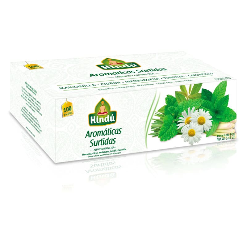 Aromatica hindu surtida tradicional x 100 bolsas