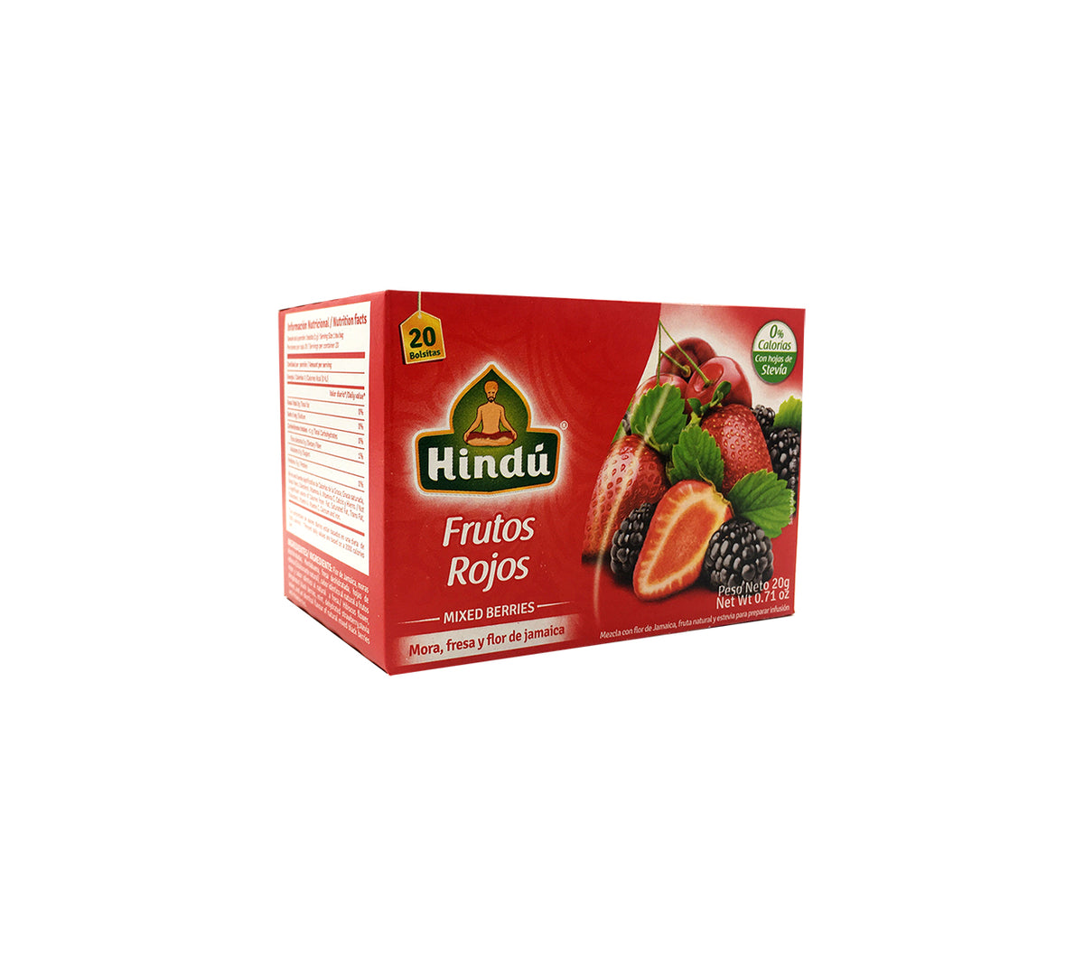 Infusion hindu frutos rojos x 20 bolsas