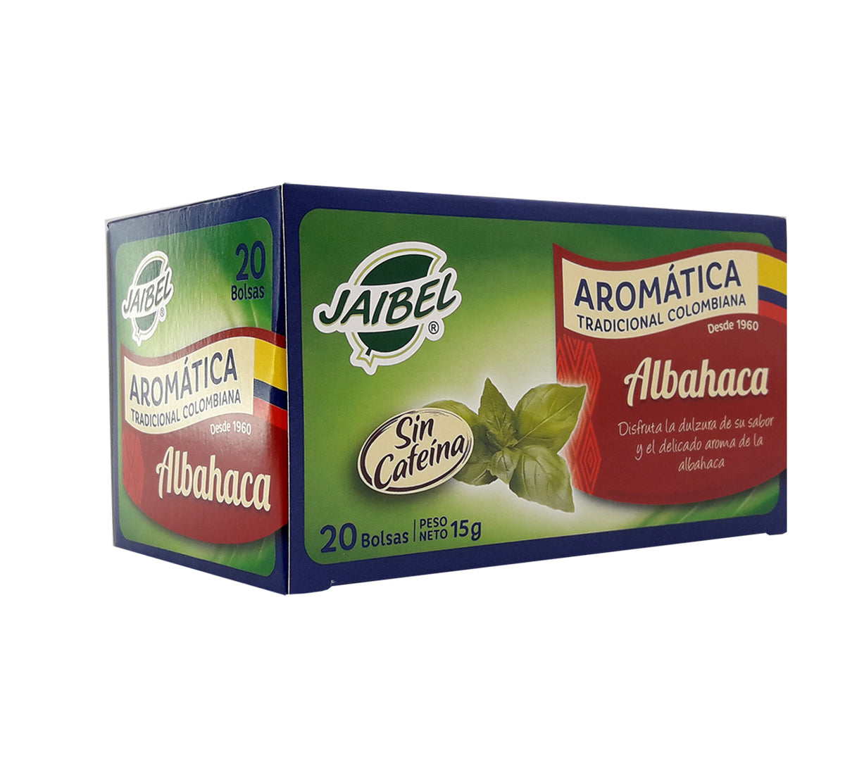 Aromatica jaibel albahaca x 20 bolsas