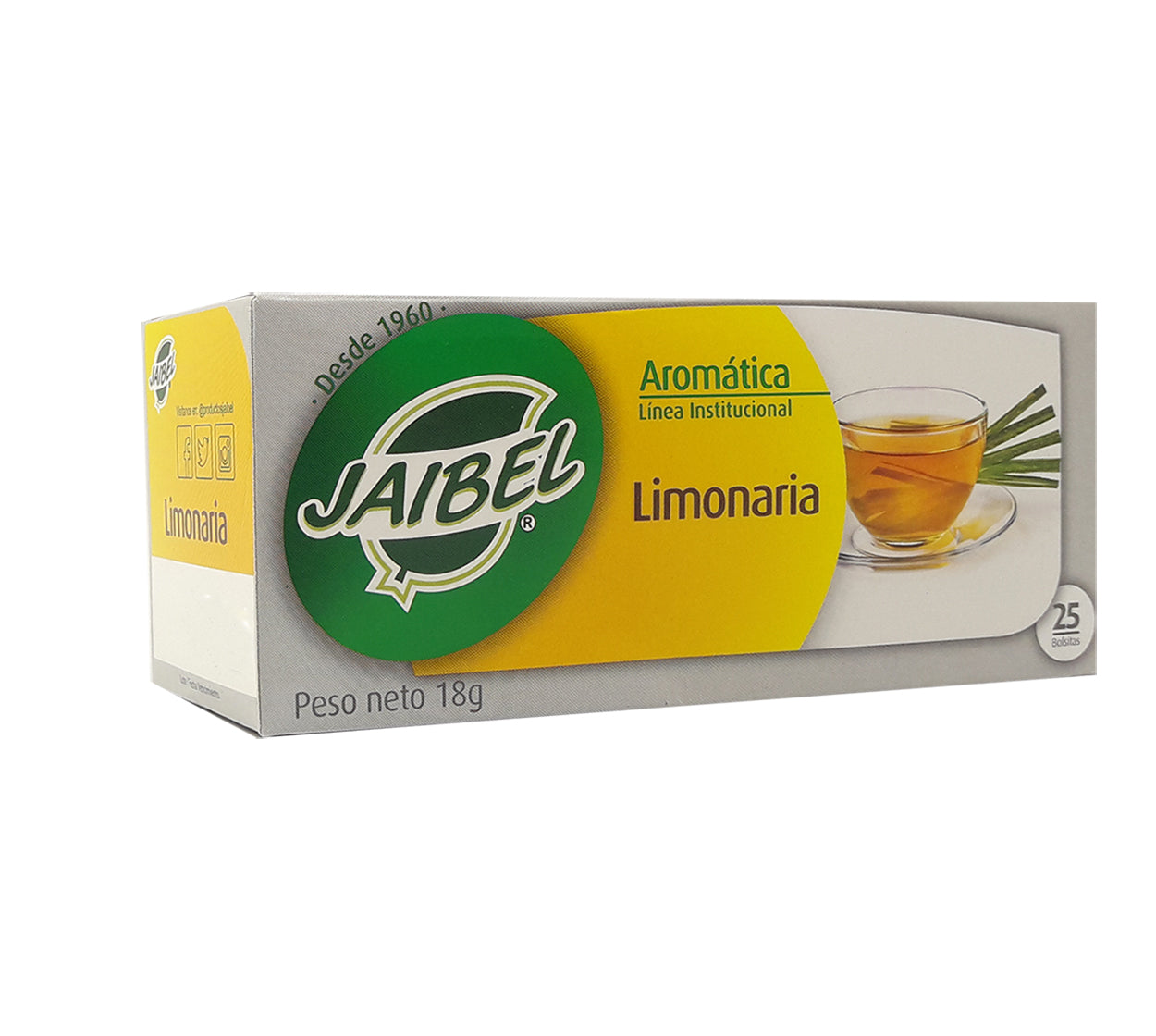 Aromatica jaibel institucional limoncillo x 25 bolsas