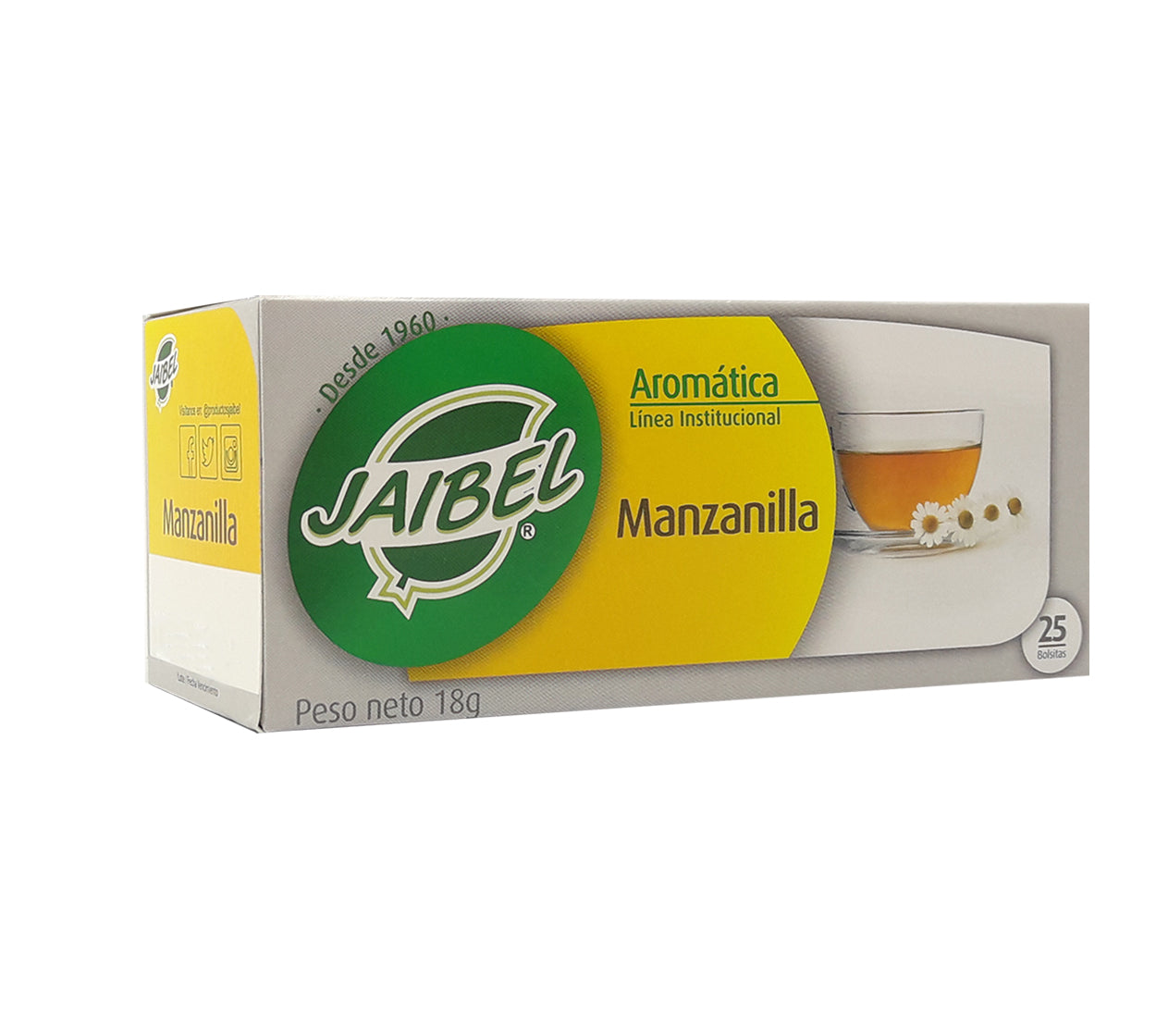 Aromatica jaibel institucional manzanilla x 25 bolsas