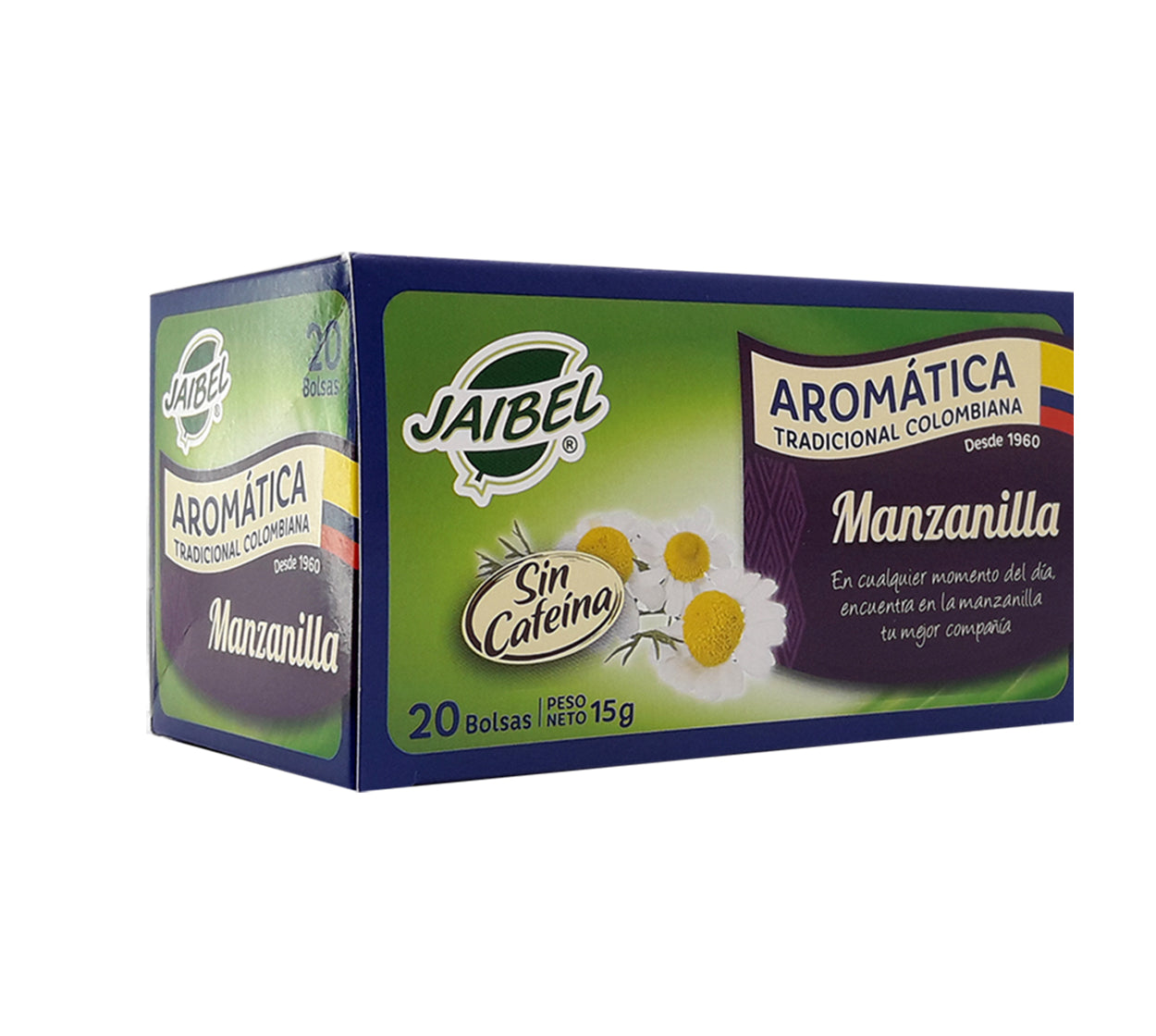 Aromatica jaibel manzanilla x 20 bolsas